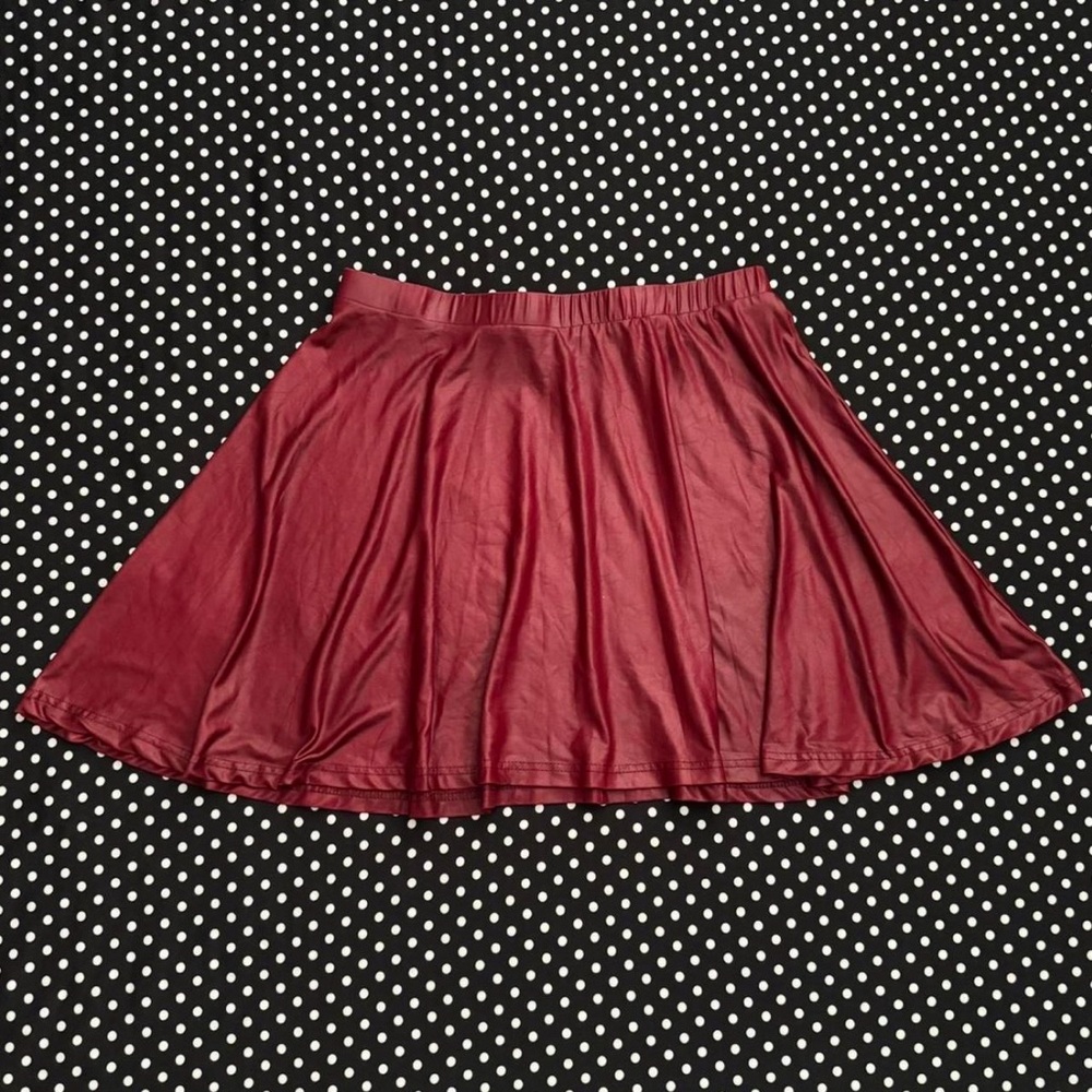 Elegant Burgundy Women's Skirt